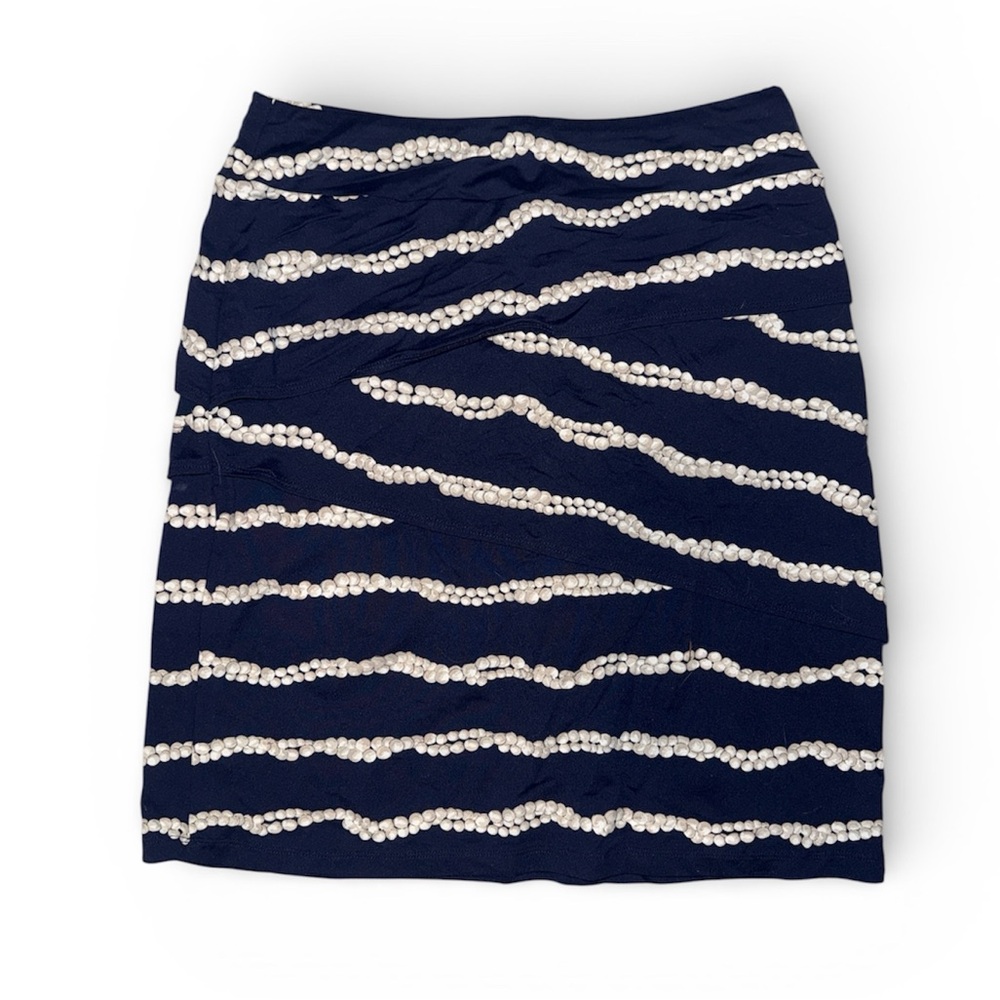 J. McLaughlin Nicola skirt, Catalina cloth, pearl print, EUC, size small